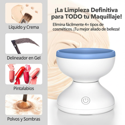 Máquina limpiadora de brochas de maquillaje